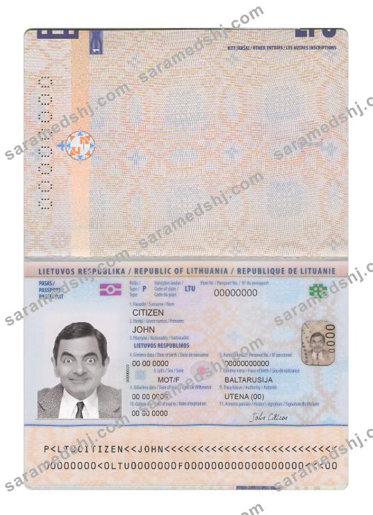 Lithuania passport new 2021-present